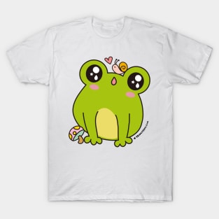 cute frog, kawaii frog cartoon T-Shirt